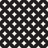 Vector Seamless Black And White Geometric Lines Pattern. Abstract Geometric Background Design