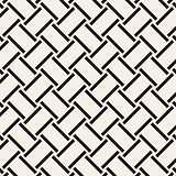 Vector seamless pattern. Modern texture. Repeating abstract background. Geometric rectangles symmetric lattice