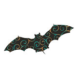 Bat mammal color silhouette animal