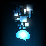 Brain image that represents intellect.