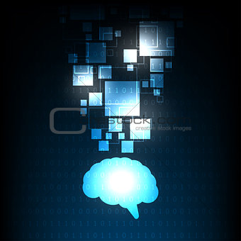 Brain image that represents intellect.