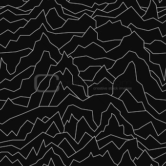 Seamless distorted striped pattern. Abstract curve background