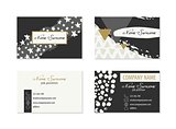 Set of Business Cards with hand drawn elements