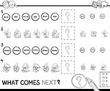educational pattern game coloring page