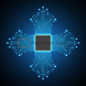 Vector abstract background technology design.