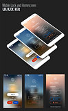 UI Sign In and Sign Up screens and 3d Smartphone mockup kit