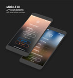 UI Sign In and Sign Up screens and 3d Smartphone mockup kit