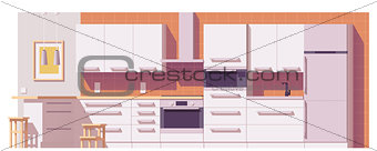 Vector kitchen illustration