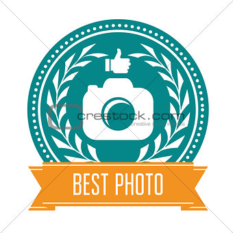 Best photo badge - rating medal for photoservice
