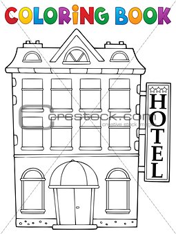 Coloring book hotel theme 1