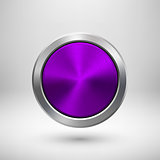 Violet Technology Circle Metal Badge