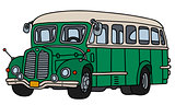 Classic green bus