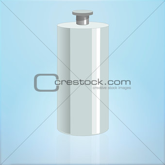 Realistic mockup cosmetic bottle, container. Dispenser for cream, soups, foams and other cosmetics. Vector illustration.