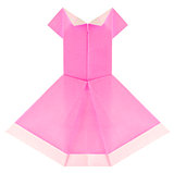 Beautiful summery pink dress of origami