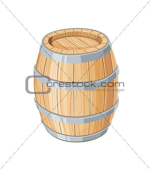 Vertical Wooden barrel for wine or beer