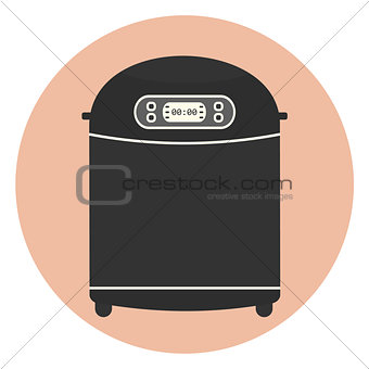 Flat home bread maker machine, kitchen appliance