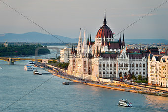 The Beautiful Capital City of Budapest in Hungary