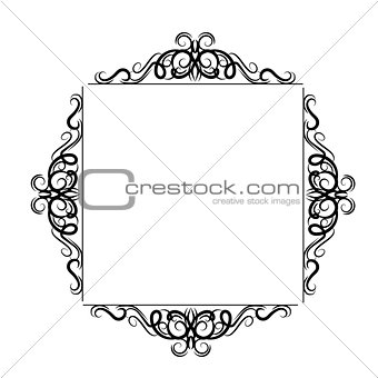 Vintage baroque frame