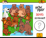 counting bears educational activity game