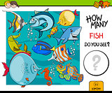 counting fish educational activity game
