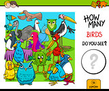 counting birds educational activity game