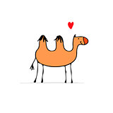 Camel, sketch for your design