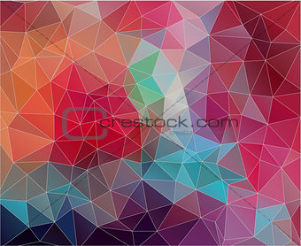 Flat triangle Background with vintage color.