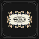 Calligraphic Elegant Ornament Frame Lines. Restaurant menu. Luxury Horizontal vintage ornate greeting card