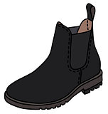 Black pear boot