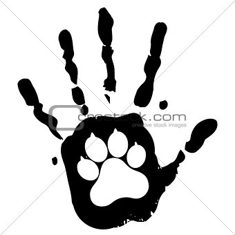 dog pet animal paw care logo template, vector illustration concept for animal business services