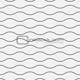 Wavy seamless pattern. Simple background for your design.