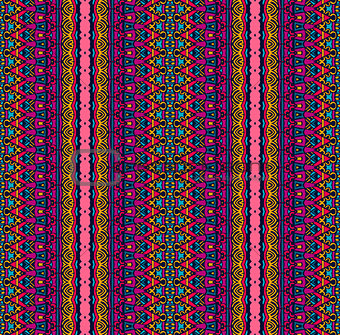 Abstract festive colorful tribal ethnic pattern