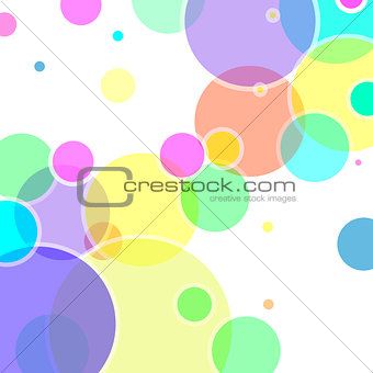 Abstract vector with colorful bubble elements