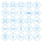 Line Circle Household Icons