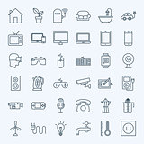 Line Household Appliance Icons