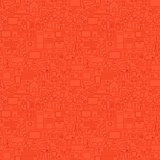 Red Household Seamless Pattern