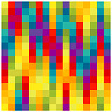 Colorful squares in row, illustration