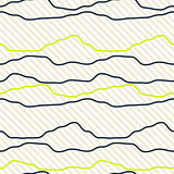 Black crooked horizontal rough line pattern gray and white.