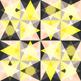 Kaleidoscope glass mosaic tiles seamless vector pattern.