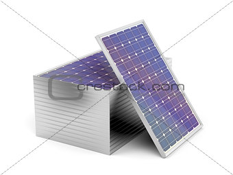 Stack of solar panels