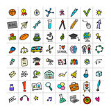 Back to school, icons for your design