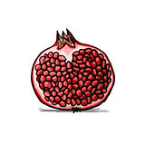 Pomegranate, sketch for your design