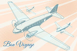 Bon voyage aviation background