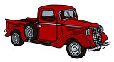 Vlassic red small truck