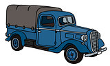 Old blue small truck