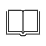 Book Thin Line Vector Icon