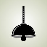 Black hanging ceiling lamp