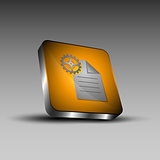 Document and gear icon