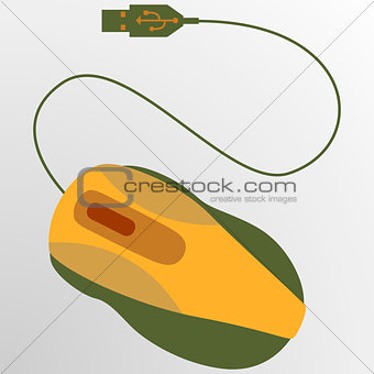 The vector isolated mouse