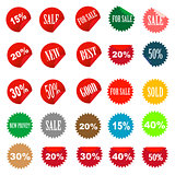 set of tags fully editable vector illustration
